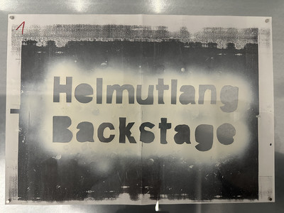 Helmut Lang exhibition, Séance de Travail 1986–2005 at MAK Museum, Vienna - © Installation view, stencil from *S&eacute;ance de Travail Spring/Summer 1994* and *Autumn/Winter 1994-95*.
Helmut Lang Archive, MAK Museum., System Magazine