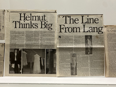 Helmut Lang exhibition, Séance de Travail 1986–2005 at MAK Museum, Vienna - © Installation view, archive press clippings.
Helmut Lang Archive, MAK Museum., System Magazine