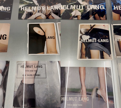 Helmut Lang exhibition, Séance de Travail 1986–2005 at MAK Museum, Vienna - © Installation views, Juergen Teller&rsquo;s photographs for Helmut Lang advertising campaigns.
Helmut Lang Archive, MAK Museum., System Magazine