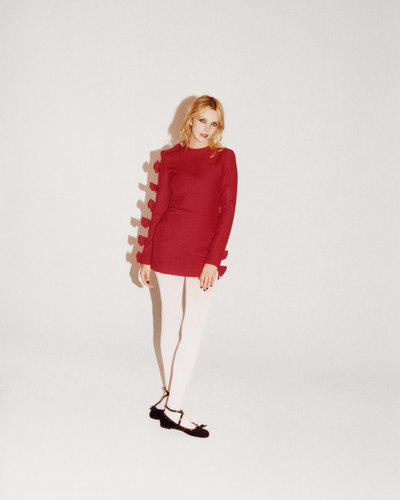 Greta Bellamacina wears Valentino Urban Riviera and Valentino Garavani Rockstud Ballerina shoes. - © System Magazine