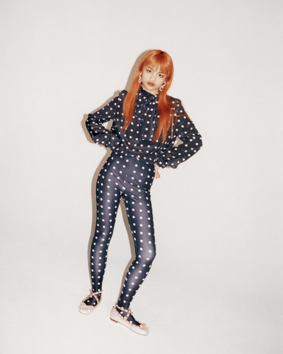 Mia Wells wears Valentino Urban Riviera and Valentino Garavani Rockstud Ballerina shoes. - © System Magazine