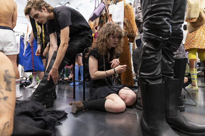 Backstage at the graduation presentation. - © System Magazine