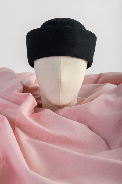 Black felt cap with wide turned-up edges, Christian Dior, circa 1955. Coll. Christian Dior museum, Granville. - © &copy; Benoit Croisy., System Magazine