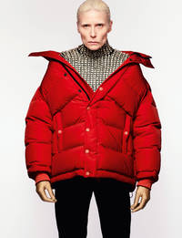 Minttu wears jacket, top and trousers, Autumn/Winter 2016, and gloves, Spring/Summer 2017. - © System Magazine