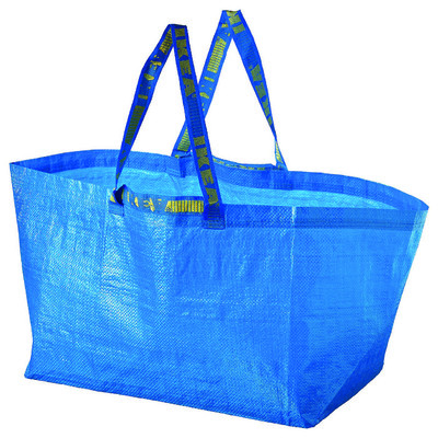 A blue IKEA bag like those that I and all the fashion students would use
to transport the Stockman and our voluminous prototypes. - © System Magazine