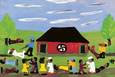 *All-American VII: ‘Till I Get It Right*
Saturday Night Painting by Clementine Hunter. Courtesy of The Ann and Jack Brittain Family Collection - © System Magazine