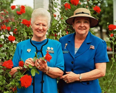 All-American Volume Eleven: Just Life
Paula McKinley and Betsy Kelson,
Arlington National Cemetery, Washington DC, 2011. 
Photo by Bruce Weber - © System Magazine