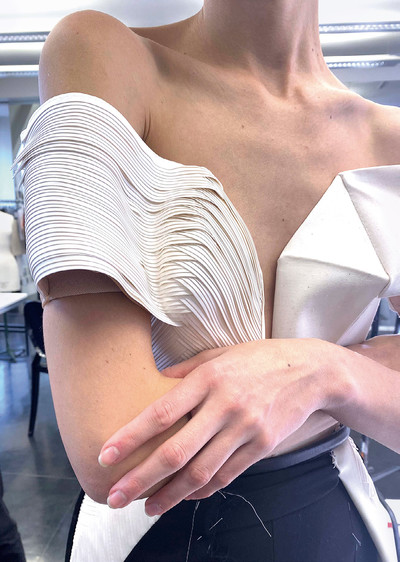 Process imagery of the Jean Paul Gaultier By Haider Ackermann Couture collection - © System Magazine
