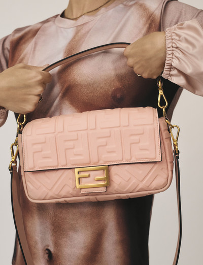 FENDI: Sunshine bag in canvas and patent leather - Pink | FENDI tote bags  8BH386ANT7 online at GIGLIO.COM