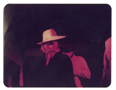1987. ‘This was at a venue called the Bouncing Ball in Peckham.
Michelle wearing a straw hat and headscarf.' - © System Magazine