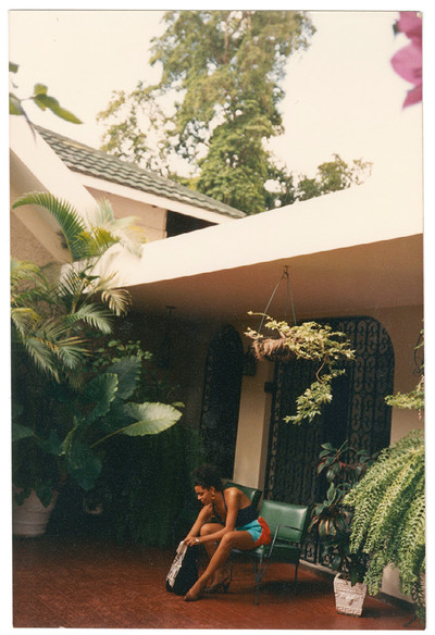 1990. ‘Michelle on holiday in Jamaica, in the courtyard of her friend’s parents’ house.’ - © System Magazine