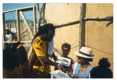 1988. ‘Freddie McGregor, a singer and record producer, backstage at Reggae Sunsplash.’ - © System Magazine