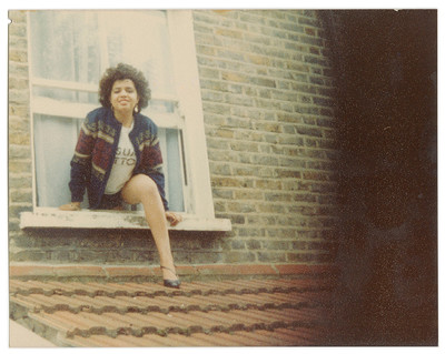 1987. ‘This is my sister Michelle, sneaking out of the window of cousin Deonne’s bedroom at my nan’s house in Tooting, south London. Almost certainly off to go clubbing in Balham. Michelle distinctly remembers those Russell & Bromley sandals with the ankle strap.’ - © System Magazine