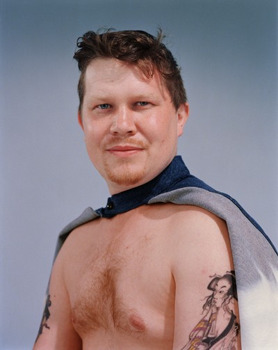 David Sims. - © ***Hard Wear***
Summer Denim Special, *i-D*, July 1994., System Magazine