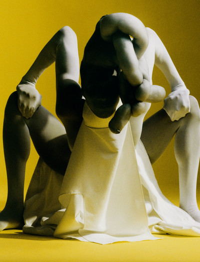 Luis Alberto Rodriguez. - © Top and trousers by Issey Miyake, undershirt and tights by Falke., System Magazine