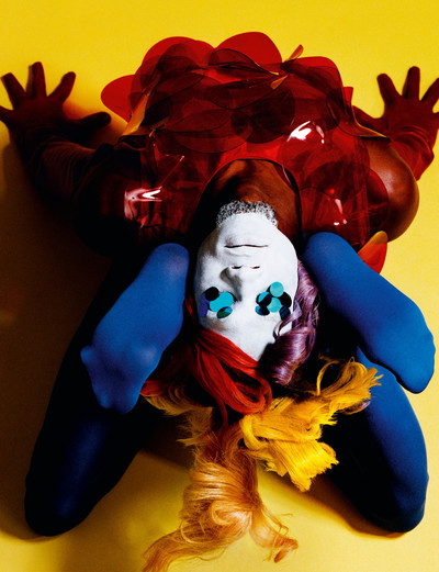 Luis Alberto Rodriguez. - © Top by Junya Watanabe at Artifact, tights by Falke, and gloves by Seymoure., System Magazine