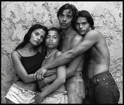 The Sorrentis. - © Vanina, Davide, Riccardo and Mario photographed by Kate Moss. 
Menton, France, 1992., System Magazine