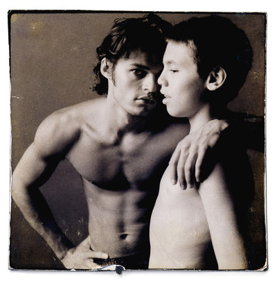 The Sorrentis. - © Mario and Davide photographed by Francesca. 
Sorrenti &amp; Sutton studio, New York, 1993., System Magazine