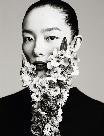 Zhong Lin. - © Fei Fei wears a dress by Tom Ford., System Magazine
