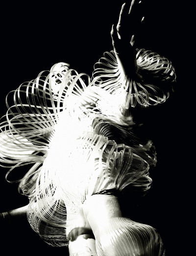 Zhong Lin. - © Cardigan and vest by Chlo&eacute;, bra by Miu Miu, and tights by Valentino Garavani., System Magazine