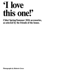 Chloé. Spring/Summer 2026 accessories. - © System Magazine