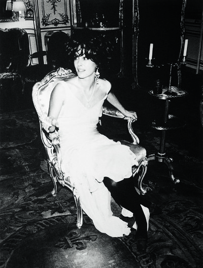 In the words of… Amanda Harlech - © Paris, 1997. &lsquo;Karl Lagerfeld took this photo of me at 51 rue de l&rsquo;Universit&eacute;, when he first invited me to dinner. Wearing John [Galliano]&rsquo;s ephemeral ghost dress and Odile Gilbert&rsquo;s wig from the last Galliano show, I felt protected. It was overwhelming 
and frightening to be in such 18th-century finery with the Emperor of fashion.&rsquo;, System Magazine