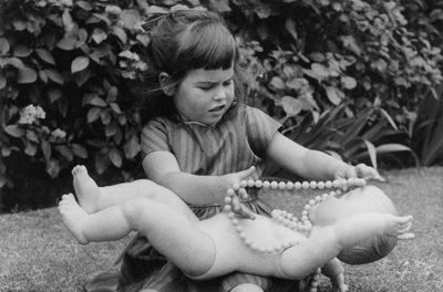 In the words of… Amanda Harlech - © London, 1963.
&lsquo;Perfecting a look on my least favourite doll, Jean. My brother Charlie and Jasper [Conran] had daubed my dream doll Daisy with navy blue gloss paint, so she was out of action.&rsquo;, System Magazine