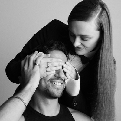 Cartier LOVE Unlimited - © Lily wears a LOVE ring, small model, paved and a LOVE ring, mini model, paved.
Sha&iuml;n wears a LOVE bracelet, small model and a LOVE ring, classic model., System Magazine