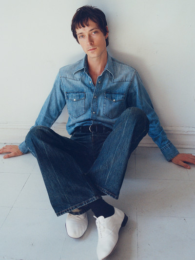 Menswear. Samuel Hine. - © Shirt and jeans by Husbands, belt by Transat, and shoes by Repetto., System Magazine