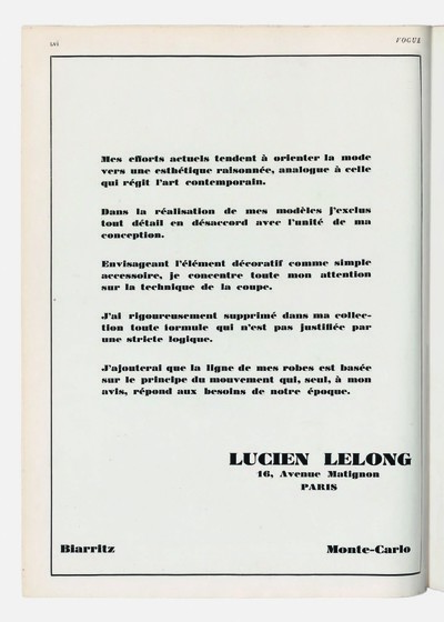 Portfolio. Lucien Lelong. - © System Magazine