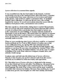 Editors’ letter - © System Magazine