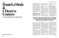 HauteLeMode & I Deserve Couture - © System Magazine